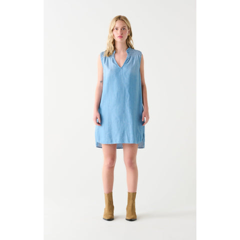 Soft Blue Denim Dress