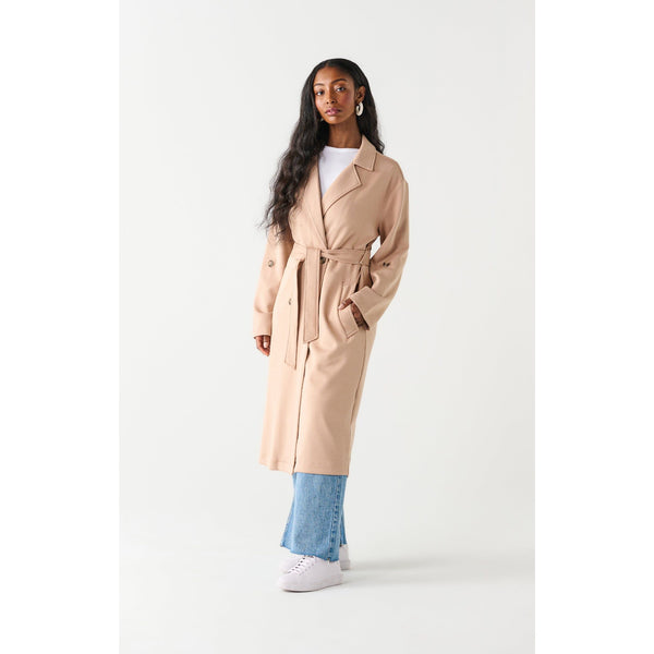 Taupe Soft Trench Coat
