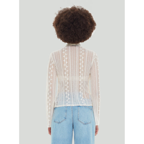 Off White Lace Blouse