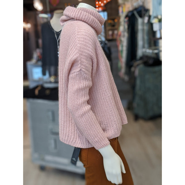Blush Chunky Knit Sweater - Karmas Boutique YEG