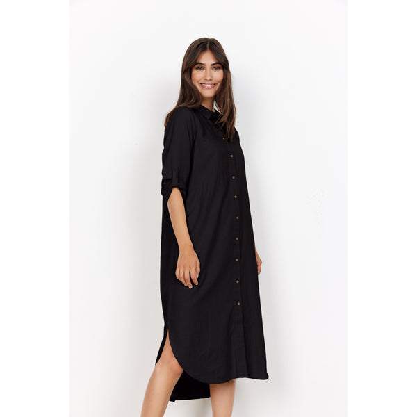 Black Linen Two Way Tunic Dress