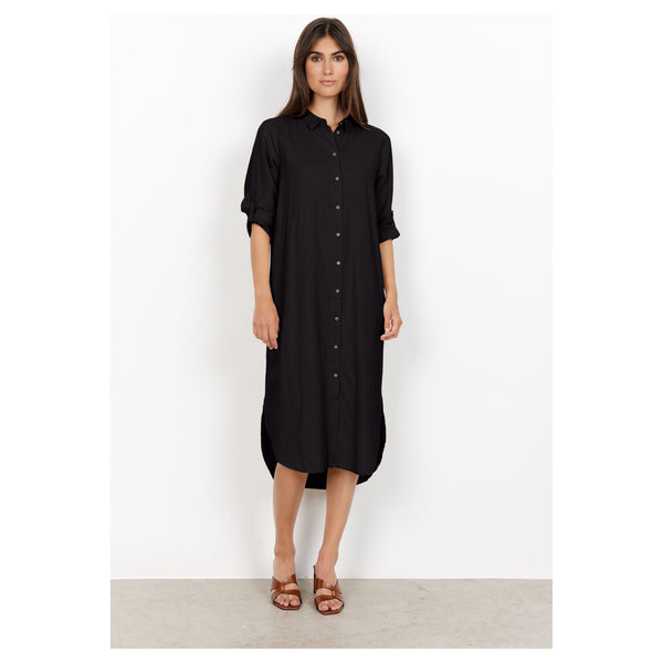 Black Linen Two Way Tunic Dress