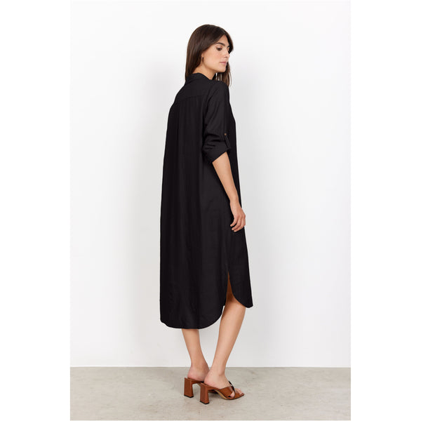 Black Linen Two Way Tunic Dress