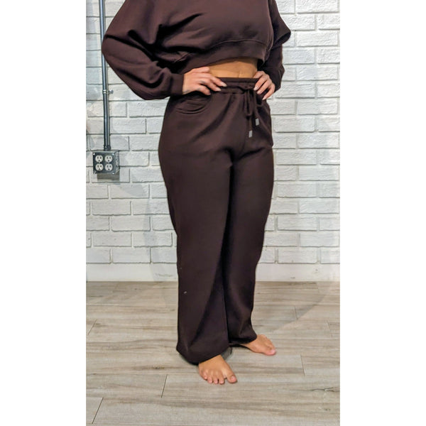 Espresso Crop Sweatshirt