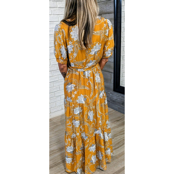 Caramel Floral Maxi