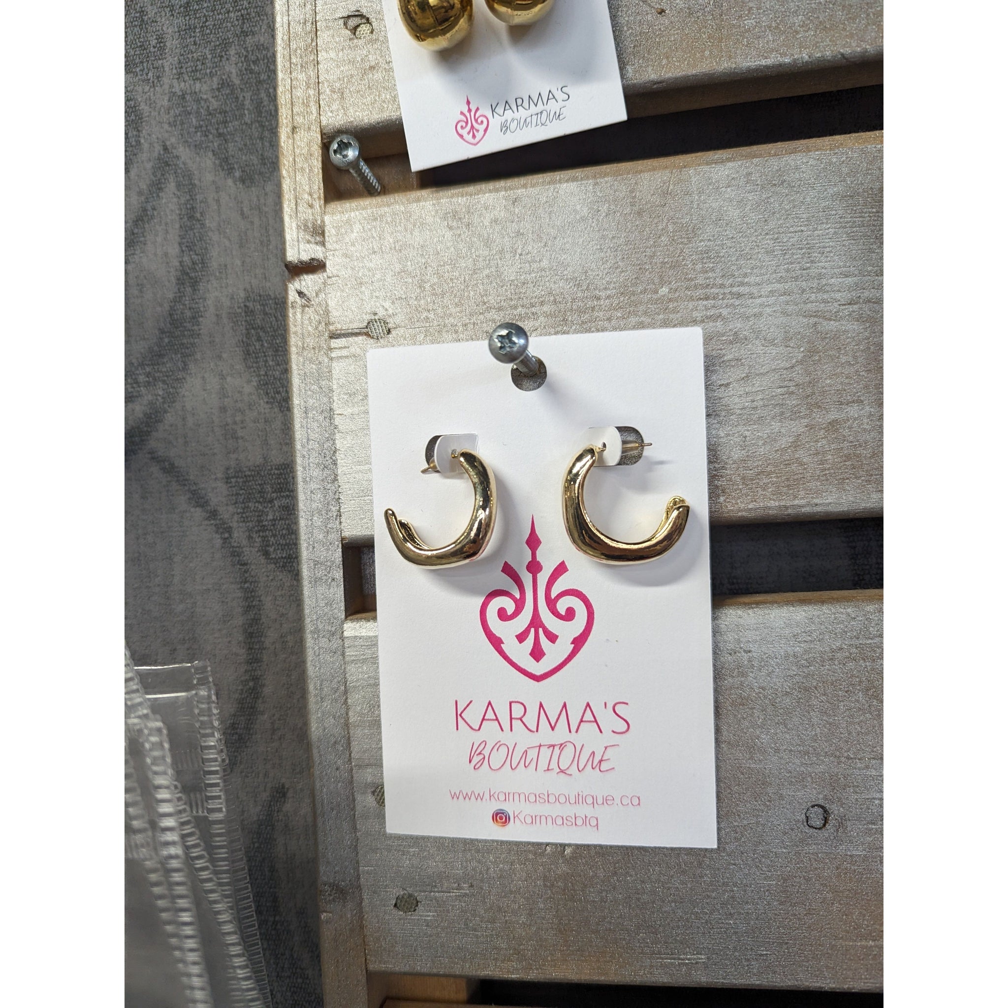 Gold Plated Chunky Open Hoops