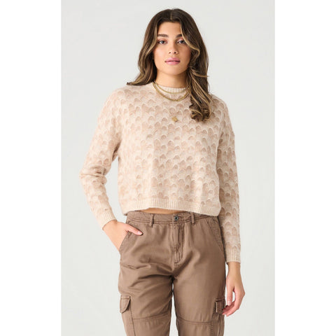 Light Rose Scallop Sweater