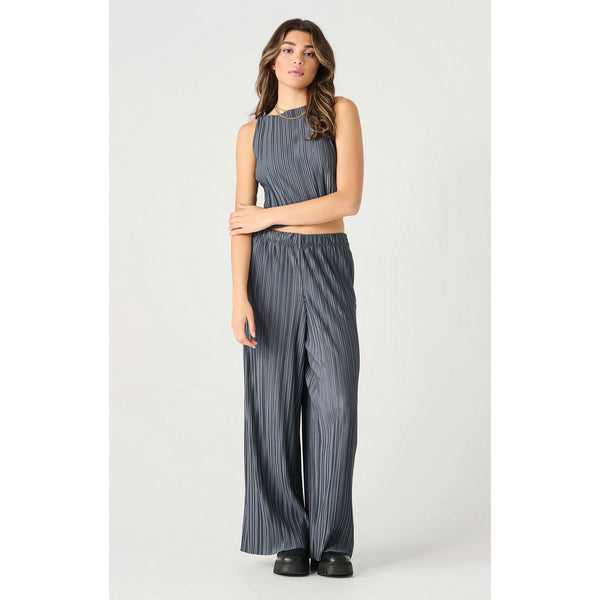 Slate Pleated Top