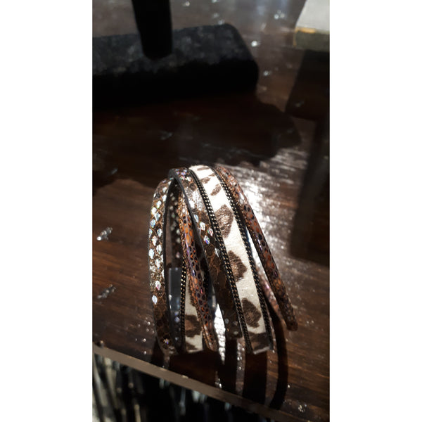 Leopard Wrap Bracelet - Karmas Boutique YEG