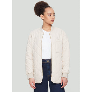 Light Putty Quilted Jacket